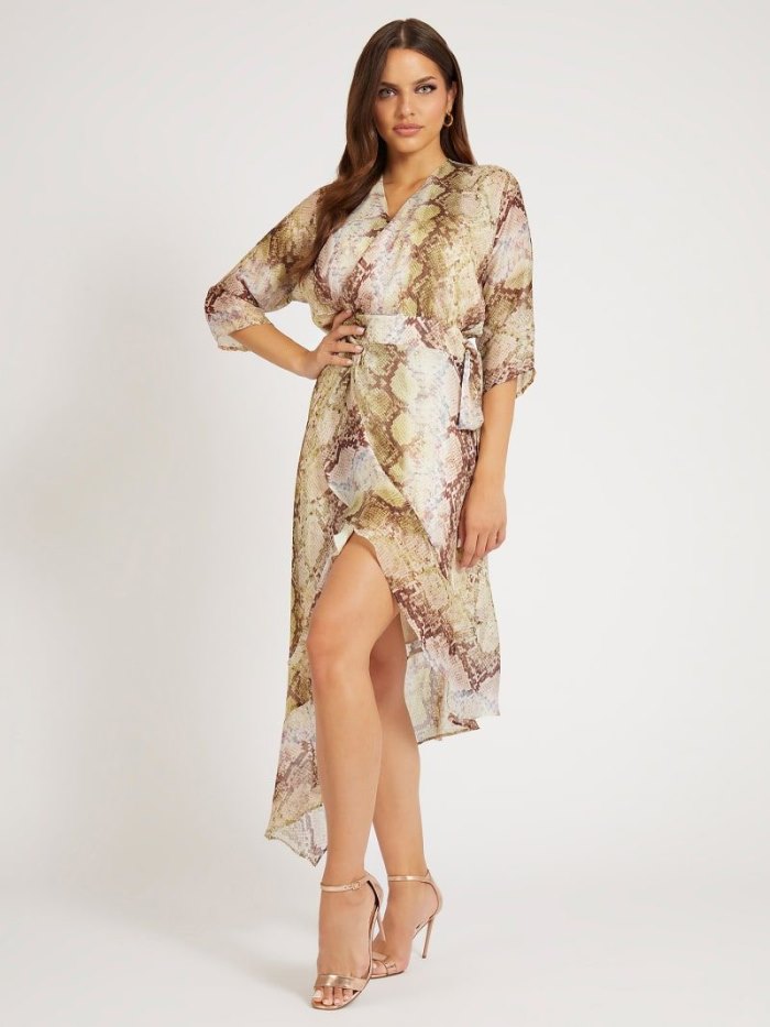 Női Guess All Over Print Ruha Animalier | HU-311750