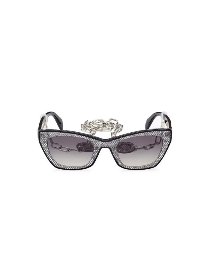 Női Guess Cat-eye Sunglasses Model Napszemüveg Fekete | HU-010407