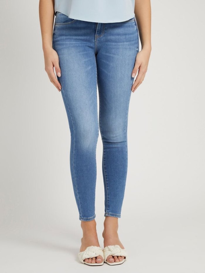 Női Guess Farmer Nadrág Jegging Fit Ruházat Kék | HU-625217