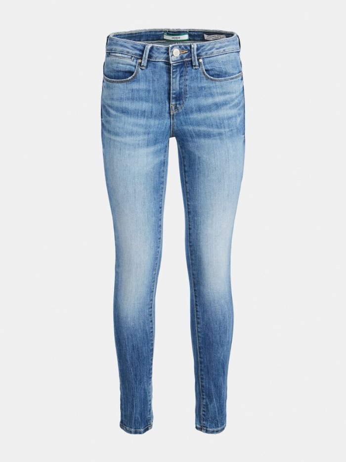 Női Guess Farmer Nadrág Super Stretch Jegging Fit Ruházat Kék | HU-557132