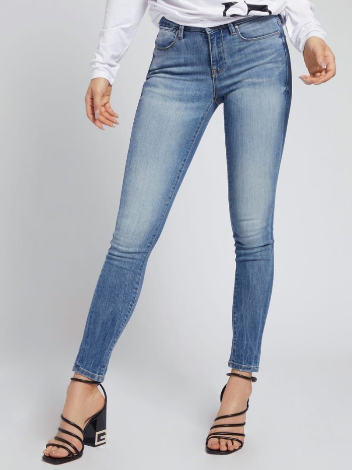 Női Guess Farmer Nadrág Super Stretch Jegging Fit Ruházat Kék | HU-557132