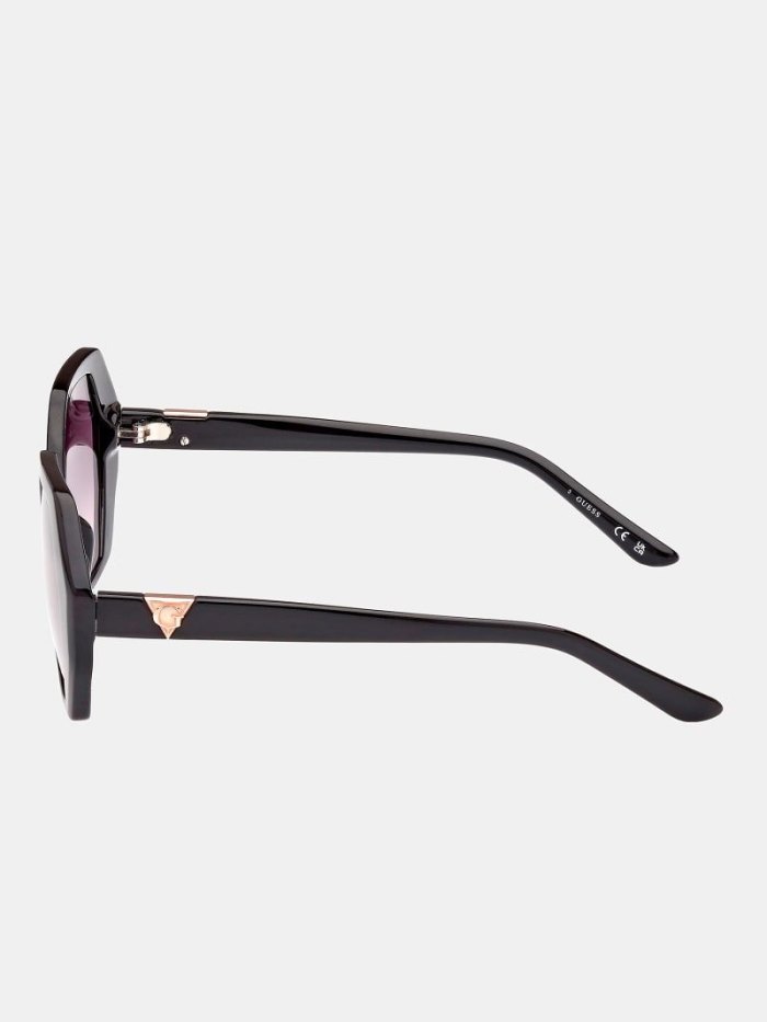 Női Guess Geometric Sunglasses Model Napszemüveg Fekete | HU-609605