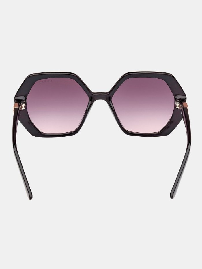 Női Guess Geometric Sunglasses Model Napszemüveg Fekete | HU-609605