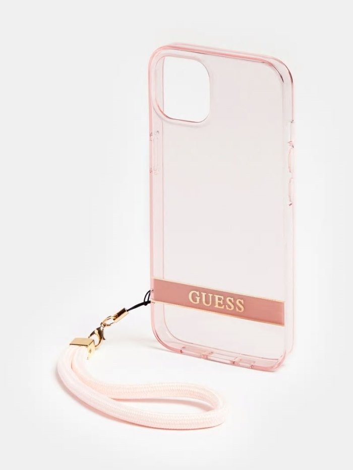 Női Guess Iphone 13 Translucent Cover Rózsaszín | HU-670417