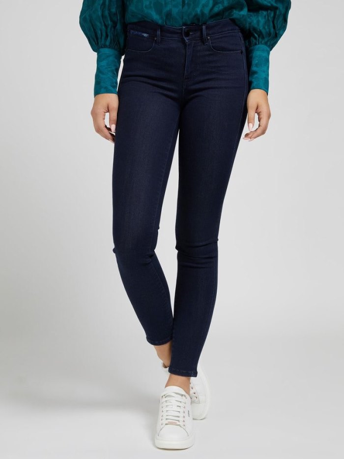 Női Guess Jegging Fit Ruházat Kék | HU-709362