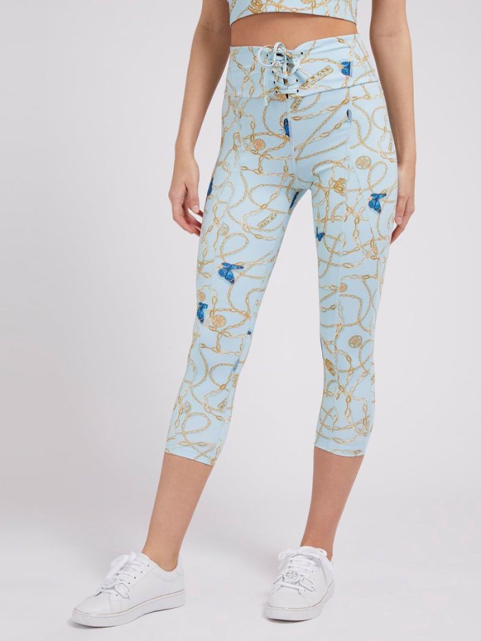 Női Guess Leggings All Over Print Leggings Színes | HU-979294