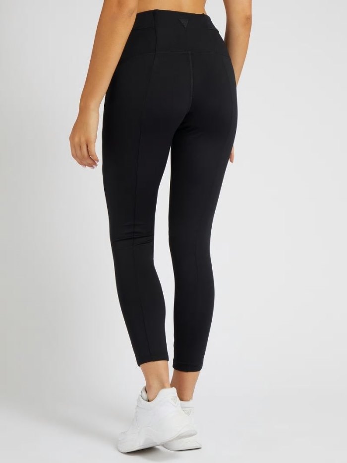 Női Guess Leggings Side Logo Leggings Fekete | HU-483330