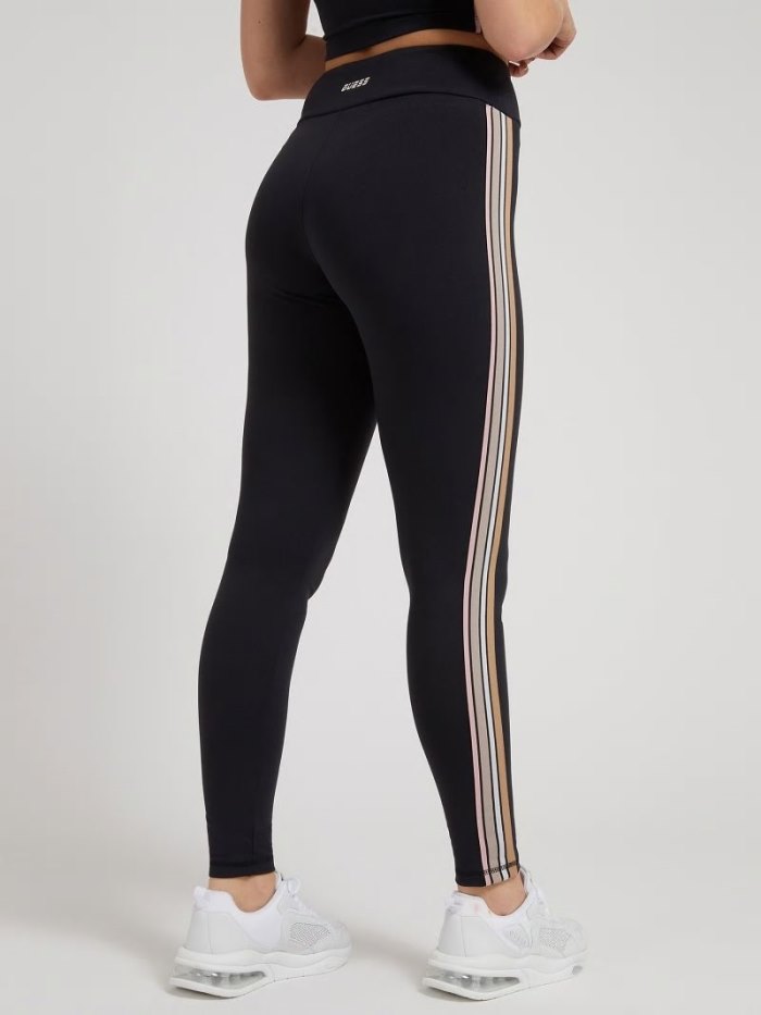 Női Guess Leggings Sideband Leggings Fekete | HU-905054