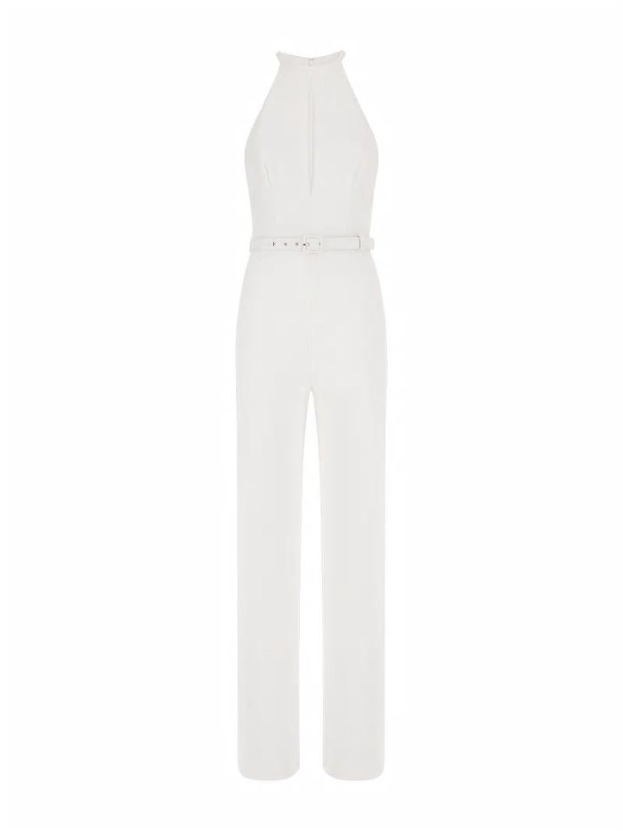 Női Guess Marciano Belted Jumpsuit Krém | HU-077497