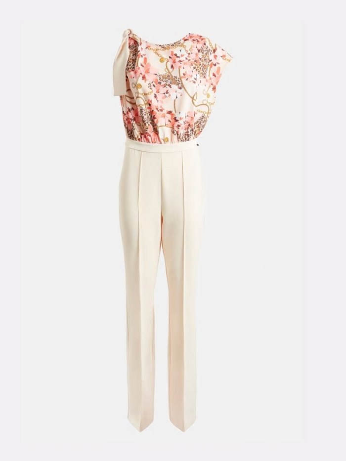 Női Guess Marciano Bow Jumpsuit Floral Fantasy | HU-542213