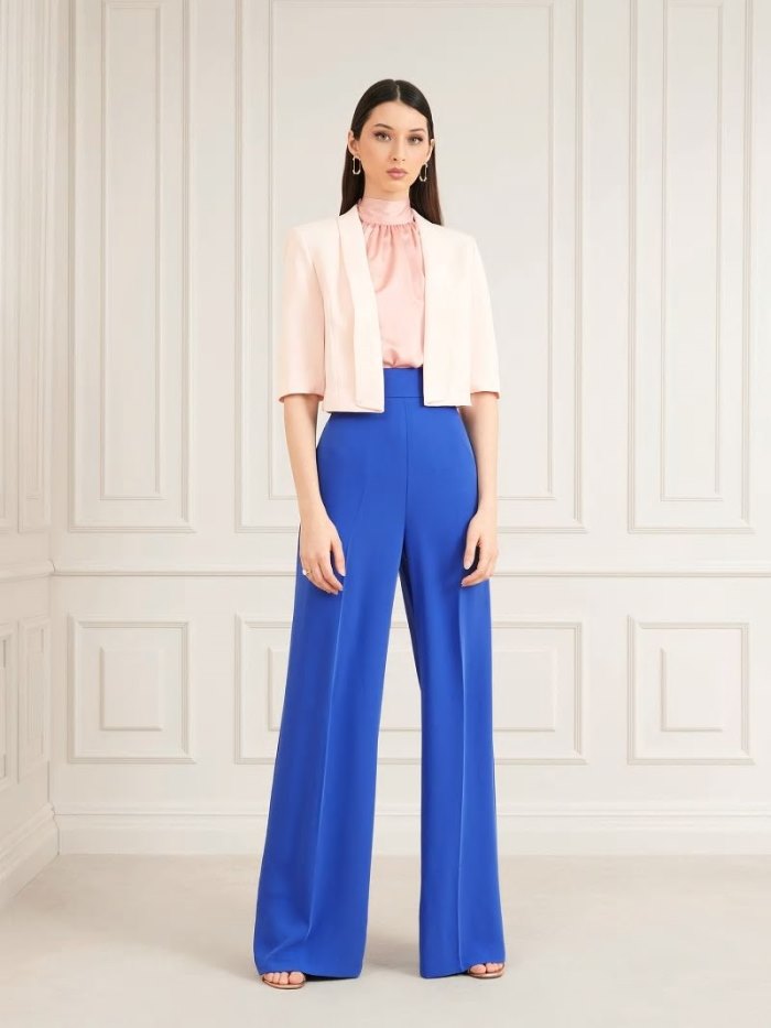 Női Guess Marciano Crop Blézerek Világos Rózsaszín | HU-609262