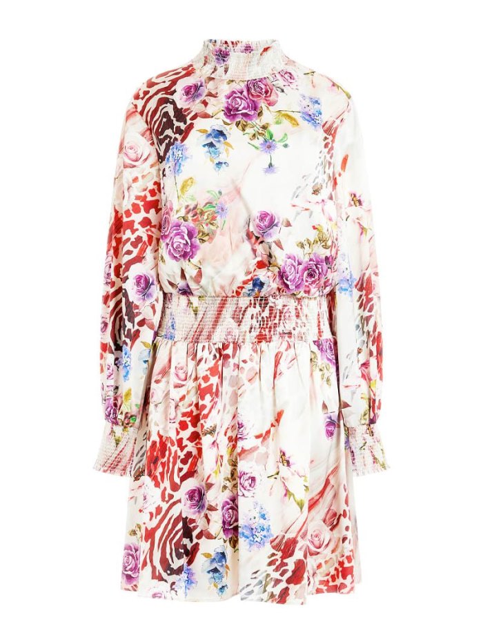 Női Guess Marciano Floral Print Ruha Rózsaszín | HU-334520