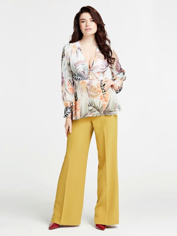 Női Guess Marciano Flower Print Blúz Floral Fantasy | HU-497576