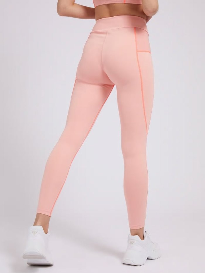 Női Guess Microfiber Leggings Rózsaszín | HU-631469