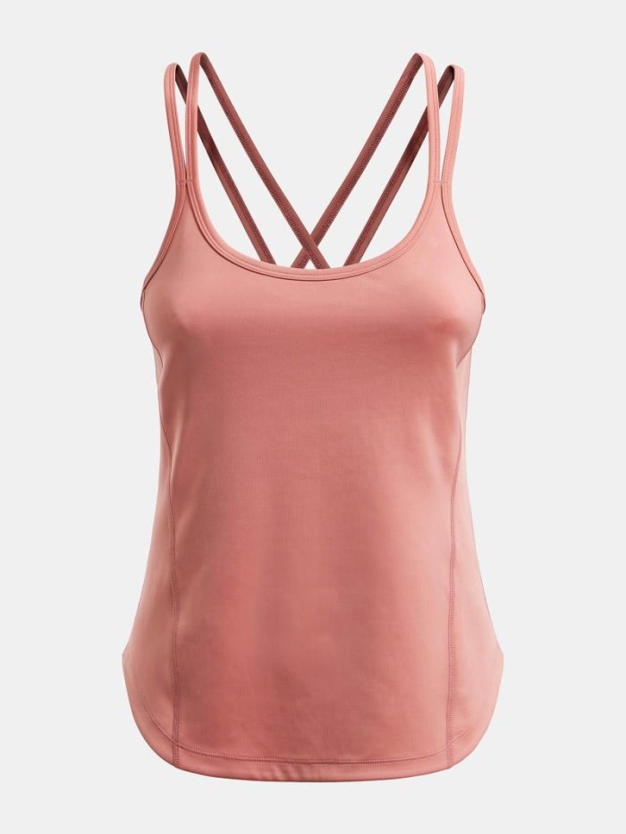 Női Guess Microfiber Tank Top Ujjatlan Póló Sötétrózsaszín | HU-330847