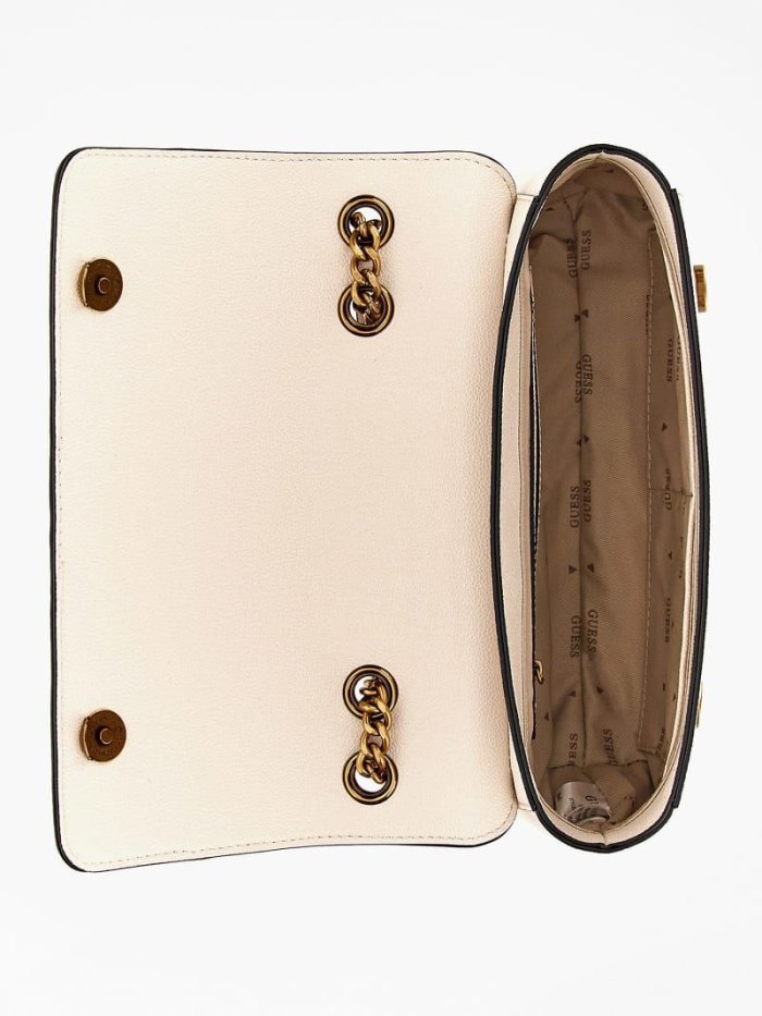 Női Guess Nell Crossbody Táska Fehér | HU-693765