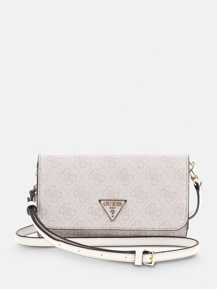 Női Guess Noelle 4g Logo Crossbody Táska Világos Rózsaszín | HU-894123