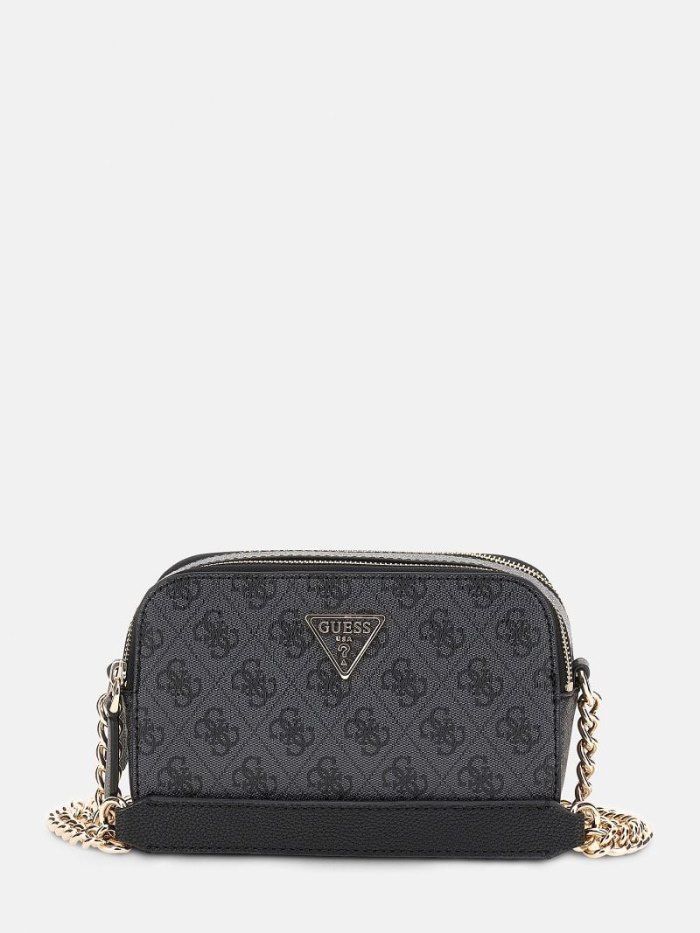 Női Guess Noelle 4g Logo Mini Crossbody Táska Szürke | HU-826122