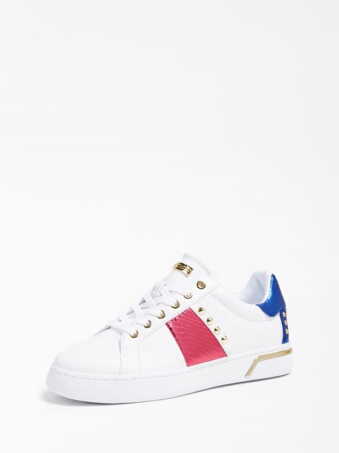 Női Guess Ramero Sneaker Studs Tornacipő Rózsaszín | HU-923559